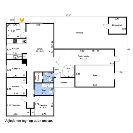 Semesterbostad With Pool, & Sauna Sj-942